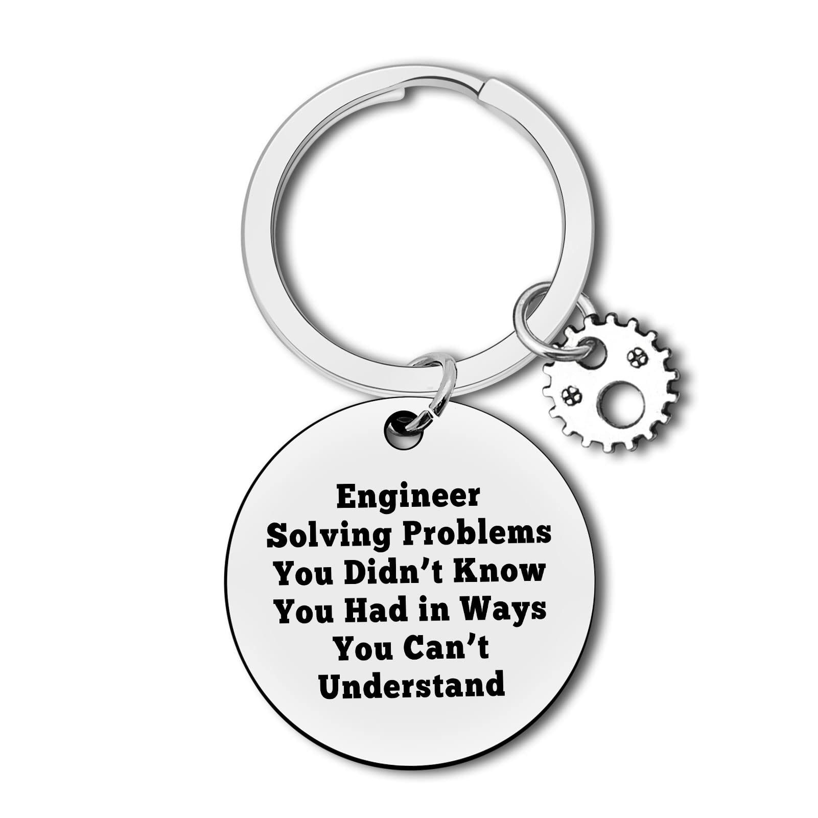Engineer Keyring - Funny Mechanical Engineering Student Gift for Teacher Appreciation, Architect, Construction - School Graduation Gifts