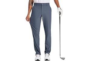 Tyhengta Men's Golf Pants 30"/32"/34" Lightweight Comfy Stretch Work Dress Pants