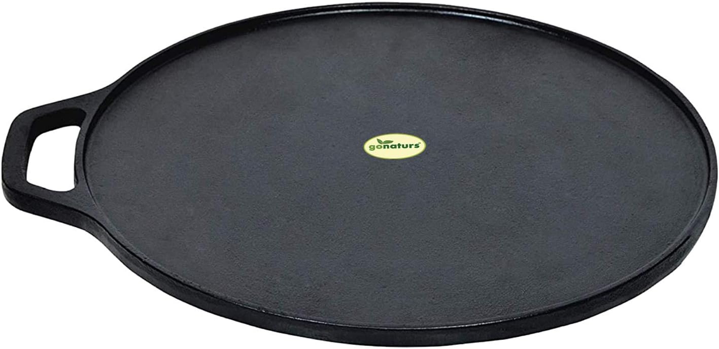 Buy Gonaturs Single Handle PreSeasoned Cast Iron Dosa/Pathiri/Roti