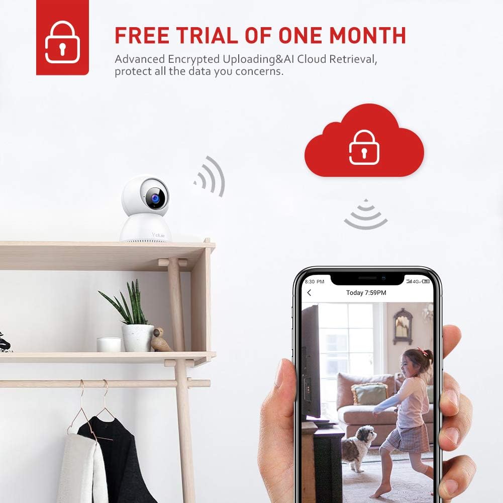 Victure 1080P FHD Baby Monitor with Smart Motion Tracking Sound Detection 2.4G WiFi Home Security Camera Indoor IP Surveillance Pet Camera with Night Vision, 2-Way Audio: Camera & Photo