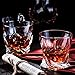 Helix Whiskey Glasses, Double Old Fashioned Rocks Glass - Set of 2 with Heavy Base, Lead-Free Crystal Clarity Fits Large Ice Cube - Barware Gift for Men - For Scotch Liquor, Irish Whisky, Bourbon