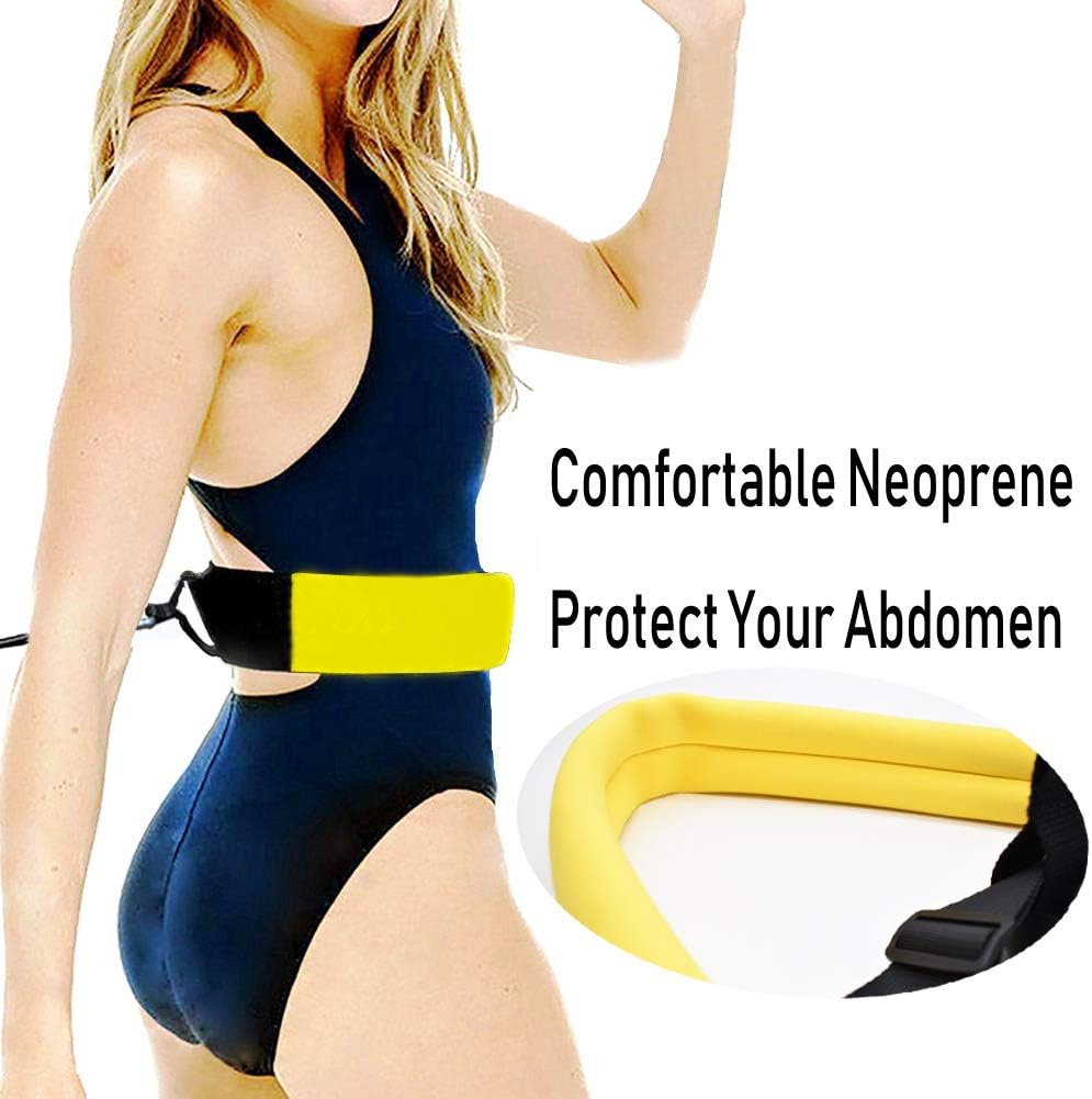 MEYFANCY Swim Tether Swim Belt Swimming Training Leash Swim Training Tether Stationary Swimming Resistance Rope for Adults Kids : Sports & Outdoors