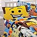 Franco Manufacturing 4pc Lego Movie Full Bed Sheet Set Emmet Wyldstyle Bedding Accessories