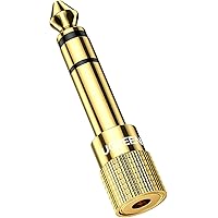 UGREEN 6.35mm to 3.5mm Audio Jack Adapter 6.35mm (1/4 Inch) Male to 3.5mm (1/8 Inch) Female Stereo Audio Adapter for Speaker