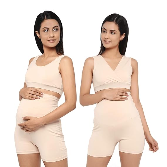 Maternity & Nursing Bra - (Skin, XXX-Large)