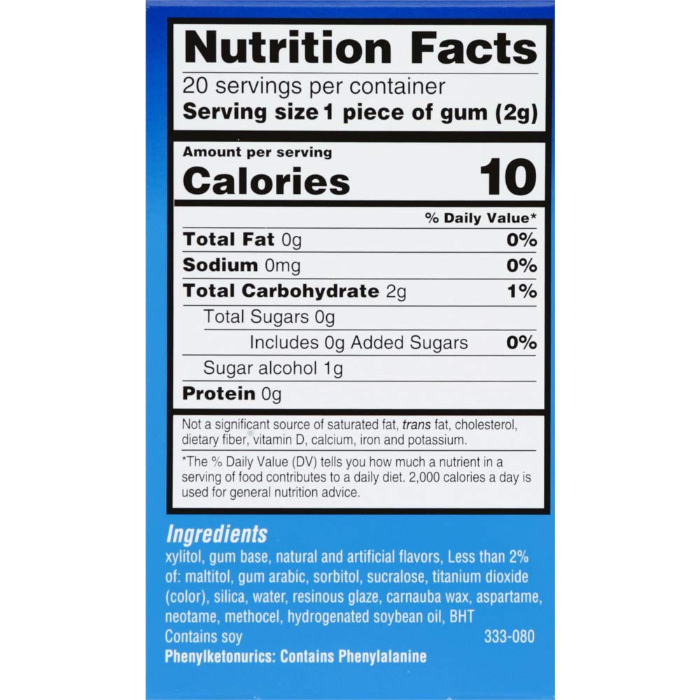 ACT Dry Mouth Moisturizing Gum, Soothing Mint, Sugar Free, 20 Count (Pack of 3): Beauty