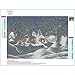 Usstore  5D Diamond Painting Full Drill,Ice and Snow Diamond Picture Handwork DIY Diamond Painting Cross Stitch Pictures Arts Craft for Home Decor Bedroom Living Decor Gift (C)