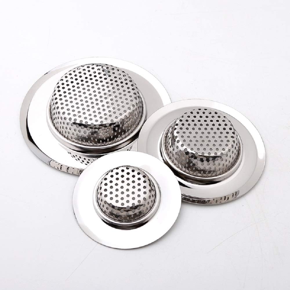 Teklingo Hair Catcher Shower Drain(3 Pack), Bathtub Drain Cover, Sink Tub Drain Stopper, Sink Strainer for Kitchen and Bathroom, Hair Stopper for Bathtub Drain Cover Size from 2.13'' to 4.5''. - - 