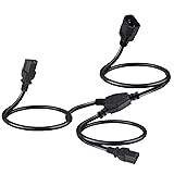 wininks C14 to 2 X C13 Y Splitter Power Cord, 6FT