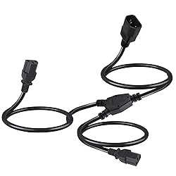 wininks C14 to 2 X C13 Y Splitter Power Cord, 6FT