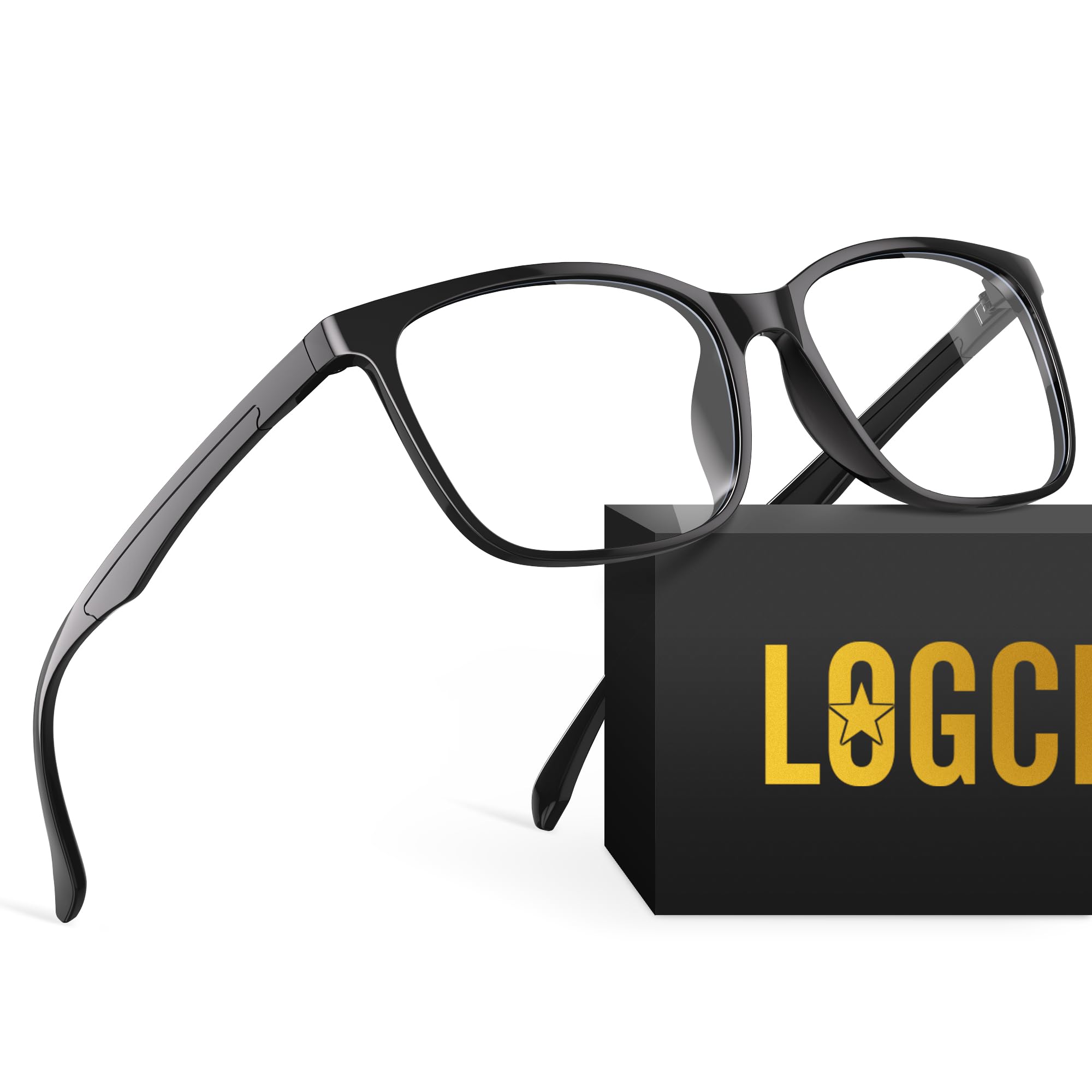 Photo 1 of logclub Blue Light Glasses For Men & Women - Anti Glare Computer Blue Light Blocking Glasses with UV Protection for Gaming(Black)