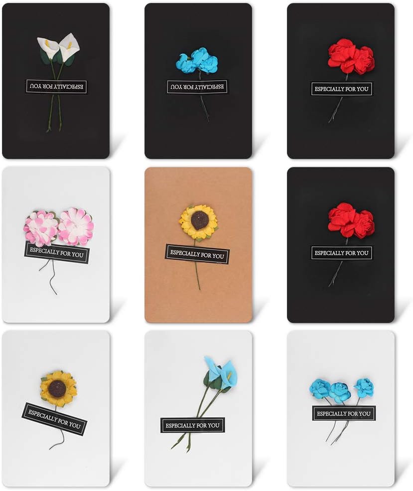 It's Your Different Unique Designs All Occasion Greeting Cards, Vintage Kraft Handmade Greeting Cards, Birthday Party Invitation and Festival Card Greeting Wish Cards Set, Designs - Blank Cards 9 PCS