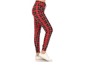 Leggings Depot Women's Jogger Track Cuff Sweatpants with Pockets for Yoga, Workout
