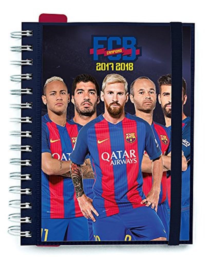 Grupo Erik editores – 2017/2018 School Agenda Week View Barcelona Football Club Players
