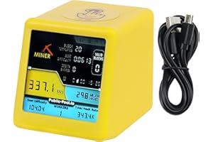 Freenove Bitcoin Miner Solo Lottery Miner Mini ESP32 TV, 1.54" Display 240x240 Pixel IPS Screen, Dual-core 32-bit 240 MHz Mic