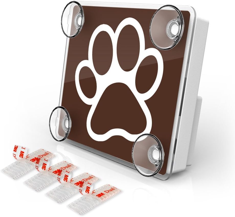 AutoBoxClub PAW - Old EZ Pass, IPass, IZoom Tag Holder/Transponder Holder/Toll Pass Windshield Mount/Made in USA/Genuine Reclosable Mounting Strips Included