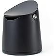 The Arc Knock Box | Holds 12-16 pucks | Elegant Design | Crema Coffee Products (Black Plastic Lid)