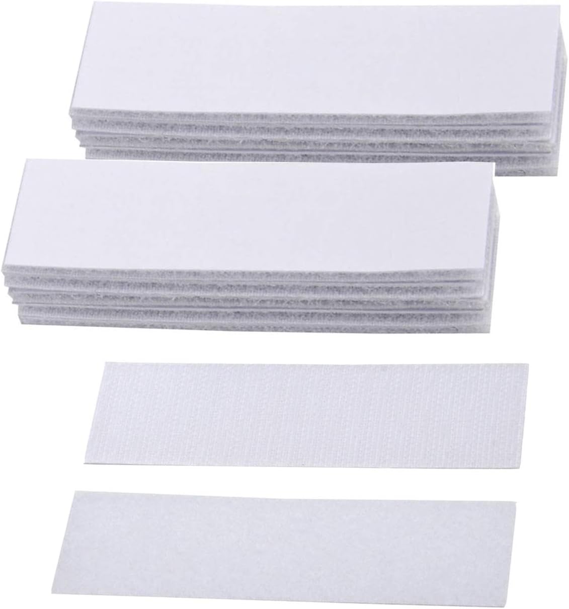 BRAVESHINE 12PCS No Nails Picture Hanging Strips Double Sided Adhesive Sticky Hook Loop Mounting Fastener Tape for Wall Floor 3x10cm