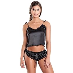 Besame Babydoll Women Sexy Lingerie Shiny Satin