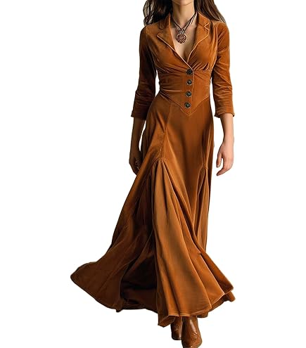 western semi formal dresses 2026 Cowgirl Dress for Women Vintage Long Country Boho Side Split Wedding Dress for Bride Army Green : Clothing, Shoes & Jewelry Color:As The Pictures Lala Engagement Party Dress EXTRA15
