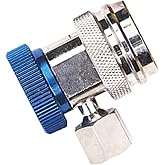 Robinair 18190A R-134a Low-Side AC Service Coupler with Blue Actuator | For Use with Automotive HVAC Systems