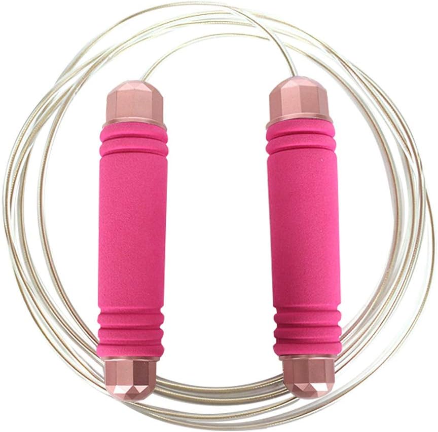 FORUU Jump Rope-Adjustable Speed Jumping Cable Skipping Rope Ball Bearing Comfortable Weight Loss Jump Rope Exercise for Sale Professional Jump Rope Best Home Gym Equipment for Beginner Women Men