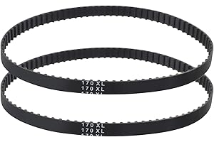 TOPPROS 170Xl SeriesWidth 3/8 inch 85 Teeth 5.08mm Pitch Industrial Timing Belt，Pack of 2
