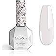 MelodySusie Grey White Gel Nail Polish,0.5fl oz Glaze Nails Soak Off UV LED Gray Gel Polish Gift for Women Nail Art Manicure Salon DIY Nail Design Decoration at Home-095