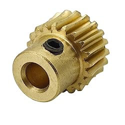 Brass Worm Gear Set - 0.5 Modulus 20T 20:1