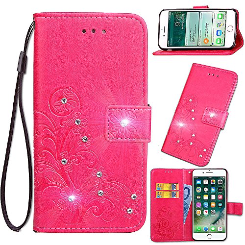 Codream for Huawei Y5 Prime (2018) Leather case Flip Cover with Leather case (Rosy)