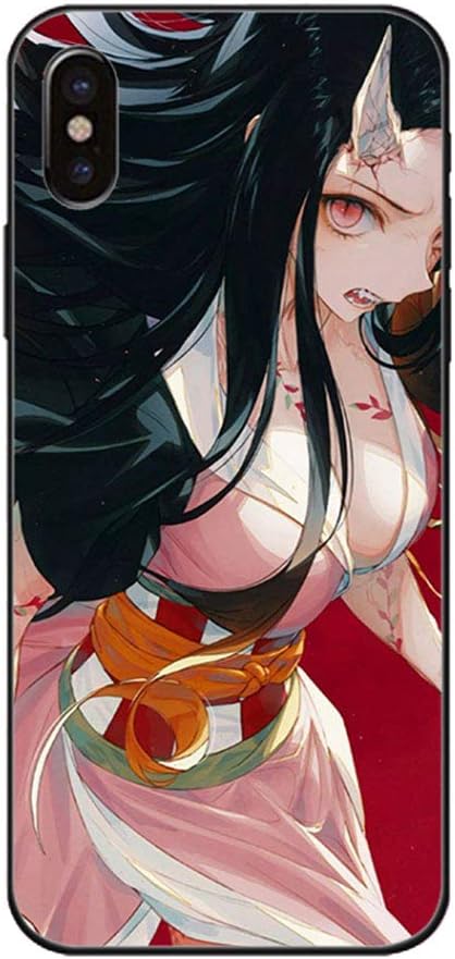 Demon Slayer Nezuko Case for iPhone,Japan Anime Print TPU Dropproof Protective Shell iPhone X 8 11 for Anime Fans-a iPhone 11