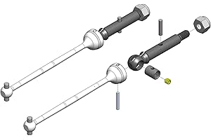 MIP Shiny CVD Kit Losi Mini-T 2.0 Mini-B MIP20060 Electric Car/Truck Option Parts
