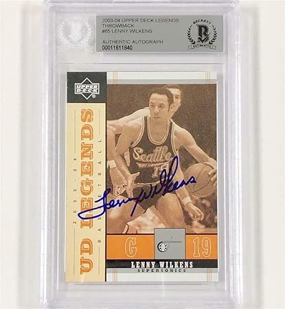 lenny wilkens autograph