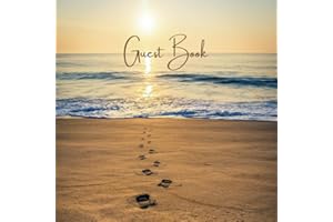 Beach Home Guest Book: A Guest Sign In Book For Airbnb Vacation Home, Beach House, Vrbo, Beach Home Rental for Visitors