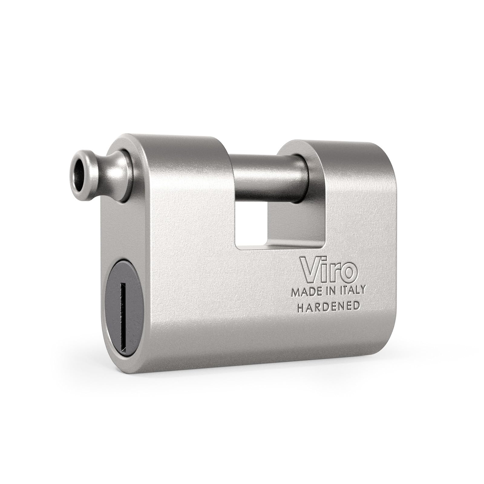Viro | Euromonolith 78mm Steel Base Padlock Anti-Corrosion Finish with Anti-Burglar and Anti-Drill Cylinder