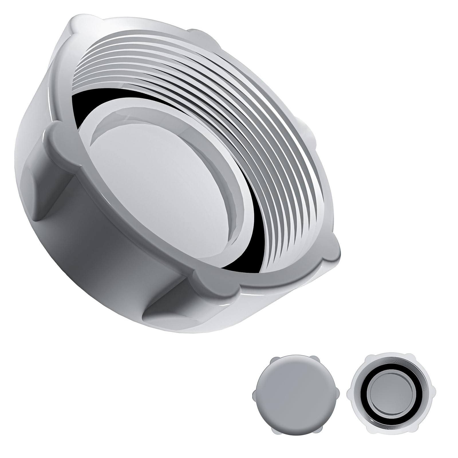 Photo 1 of 1 Pc Swimming Pool Drain Valve Cap, Fits Coleman Above Ground Swimming Pool P01006, Grey Heavy Duty Drain Valve Cover, Replace Part # P6D1158ASS16, P01010, P6D1158