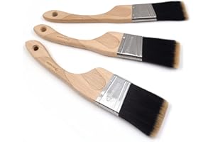 ROLLINGDOG Angled Paint Brushes Set - Trim Brush Perfect for Wall, Ceiling, Cutting in Painting(1.5", 2", 2.5")