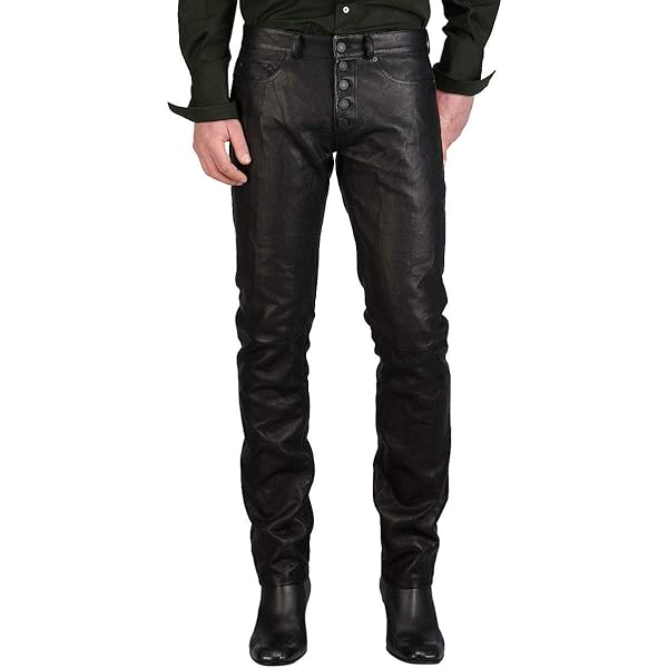 パンツ THE CRIMIE / cow leather pants Gay Leather Pants Black