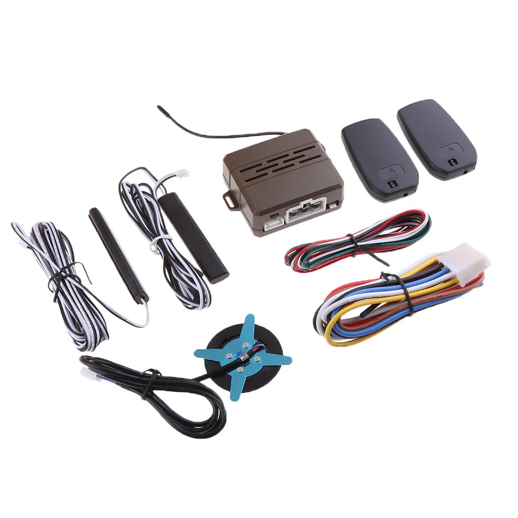 オープニング大放出セール Magideal車アラームセキュリティエンジンスタートプッシュボタンキーレスエントリーシステム2リモコン Br62q 超目玉 Kfzsimon At