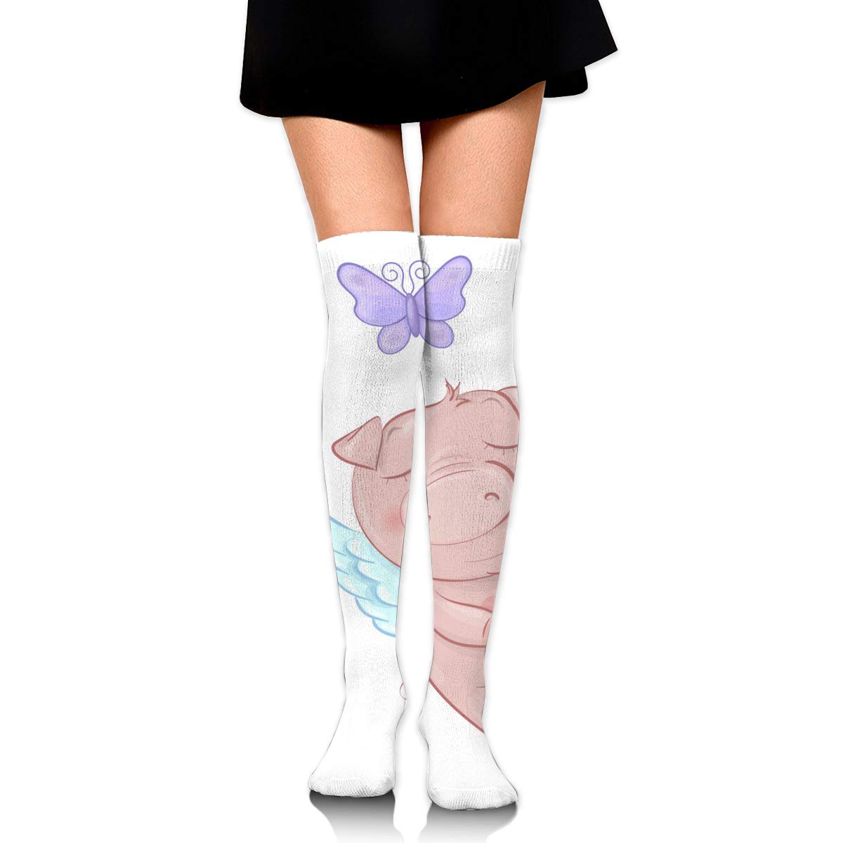 light purple thigh high boots