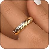 lijiayione Two-Tone Rings for Women Infinity Interlocking Stack Non-Tarnish 18K Gold Silver Plated Stackable Engagement Wedding Promise Chunky Fidget Dainty Cubic Zirconia Band Jewelry Statement Ring