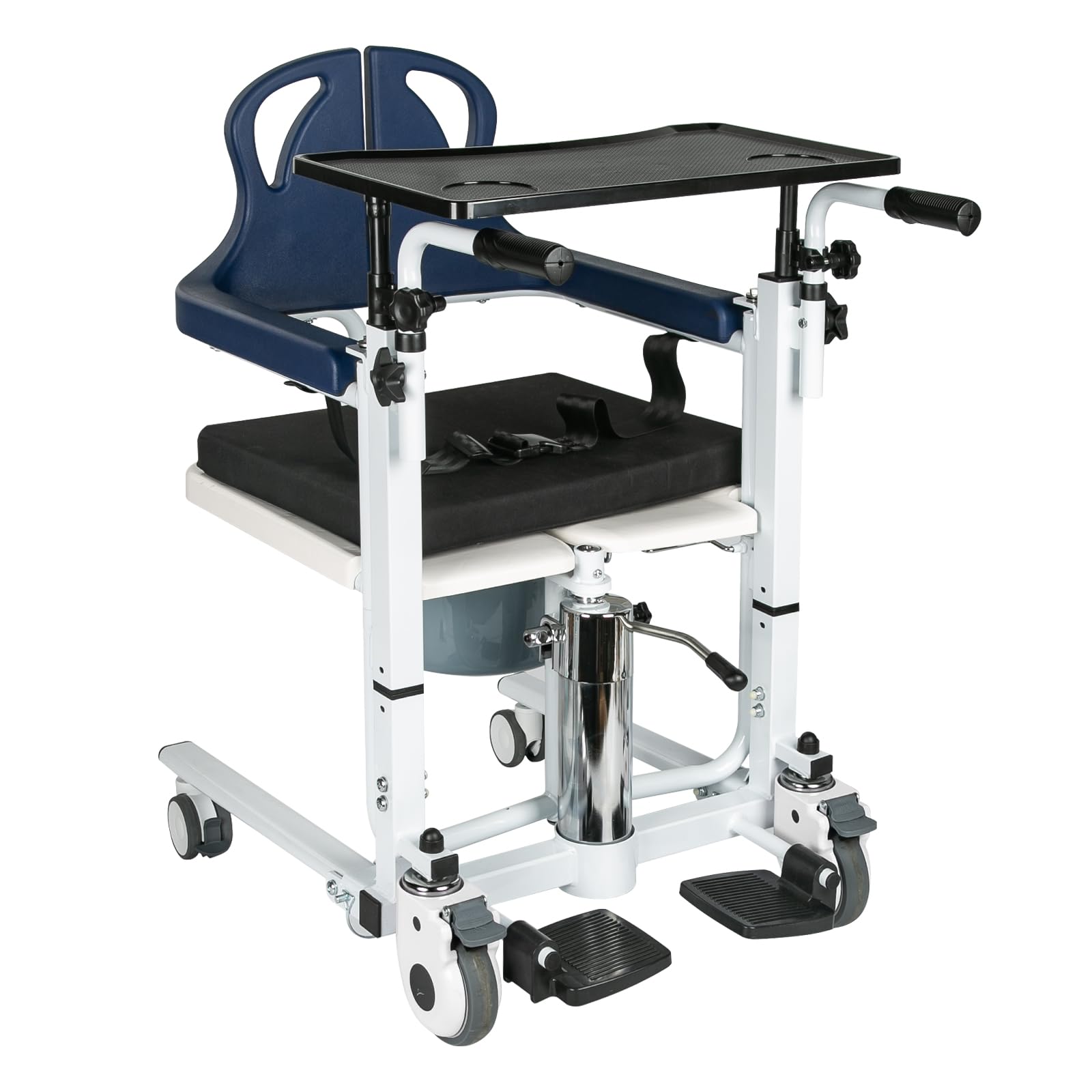Photo 1 of ***MISSING PARTS***
Hydraulic Patient Lift Transfer Chair for Home,Patient Chair Hydraulic Transferred Lift Wheelchair,180°Split Seat for Elderly with Commode & Seat Cushion from Bed to Shower/Toilets/Cars