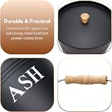 Marco Paul Ash Bucket with Lid 12L Dark Grey Metal Fireplace Accessory view 9