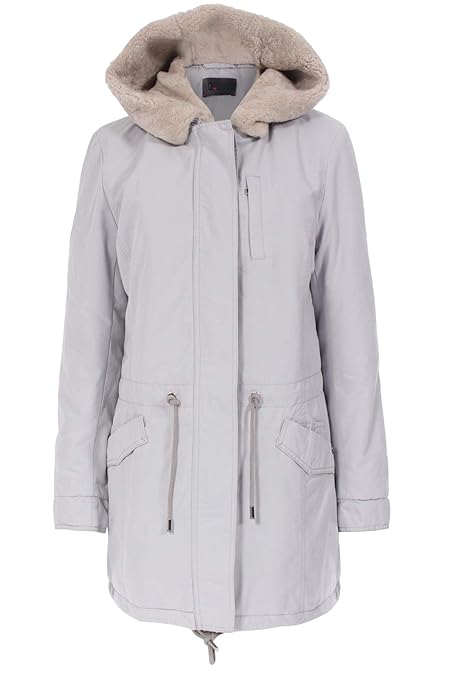 IQ+berlin Parka mit Lammfellkapuze