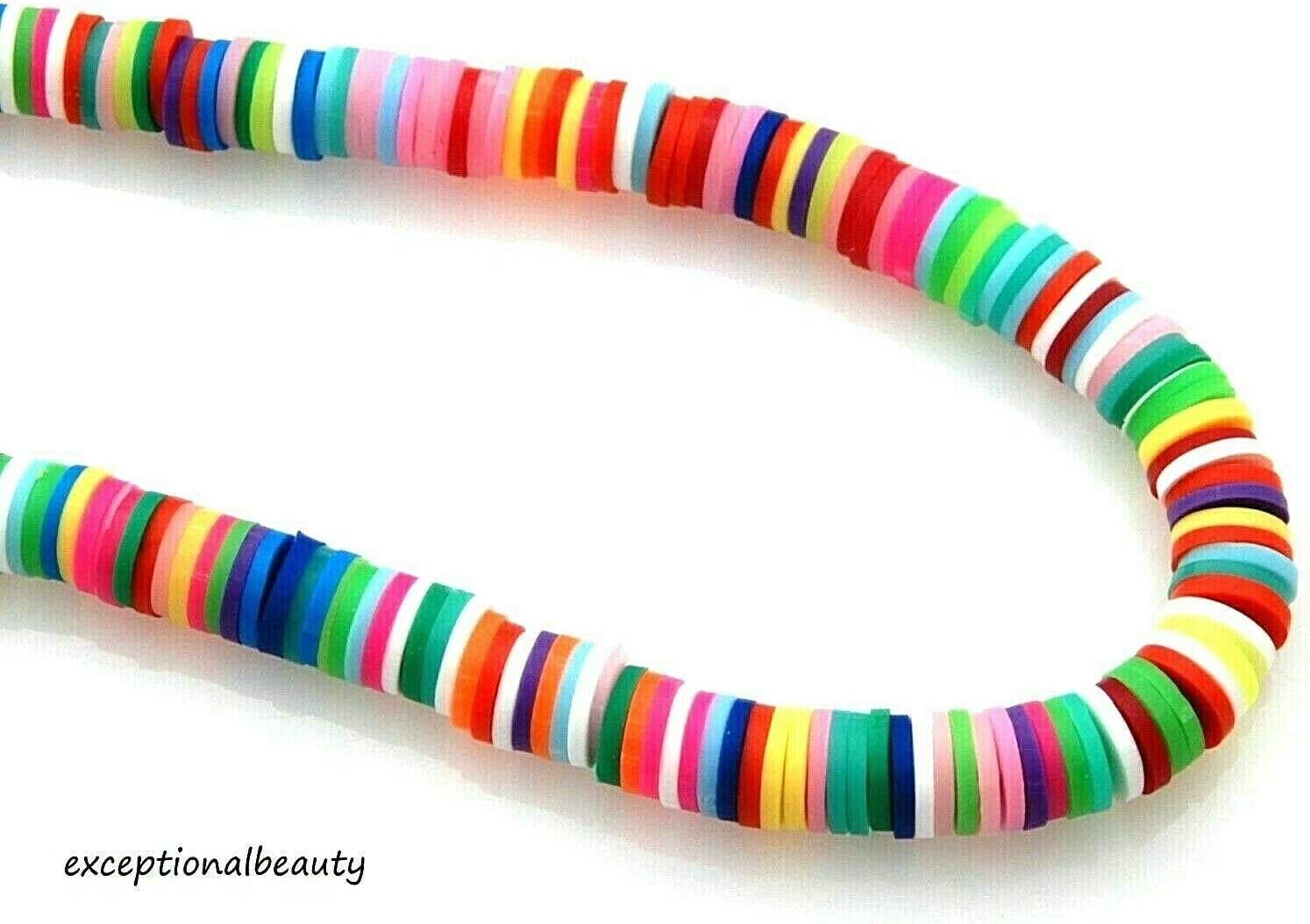 300 Fimo Polymer Clay 5mm Katsuki Assorted Colors Thin Slice Heishi Spacer Beads