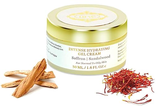 URVE Anti-Aging Cream for Oily, Normal Skin for Daily Use for Women and Men, Natural Hydrating Face Glow Cream Moisturizer for Glowing Skin with Saffron and Sandalwood