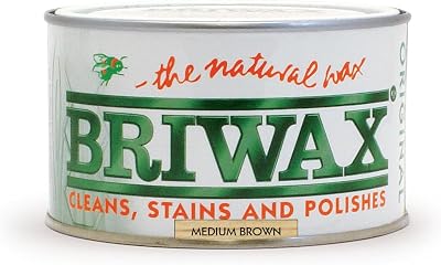 Briwax Original Medium Brown 400g Wood Wax Polish Multi-Shade