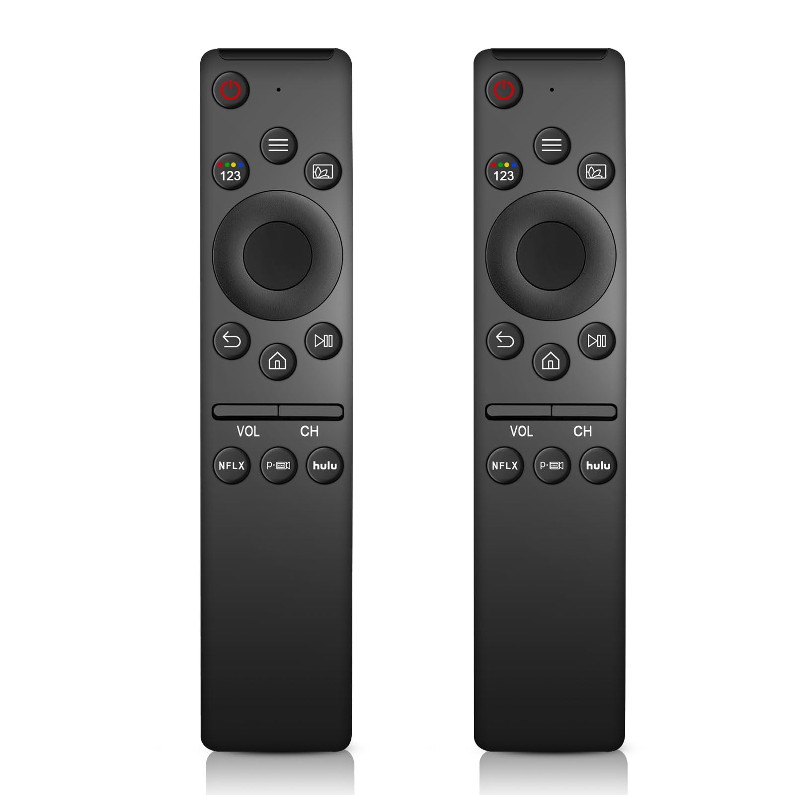 Photo 1 of [2-Pack] Universal Remote Control Replacement for Samsung Smart TV - Compatible with BN59-01312A, Crystal UHD, Frame, Neo QLED, OLED 4K 8K TVs - Infrared Remote with Netfix/P-Video/Hulu Buttons