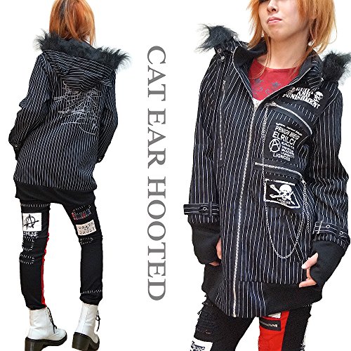 Hippies Women's Men's Jackets coat Hoodies Cat Ear Vkei Punk rock One