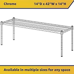 Zedfire 14" x 42" x 14" Chrome Wire Storage